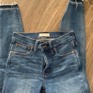WOMENS MADEWELL HIGH RISE SKINNY JEANS SZ 27